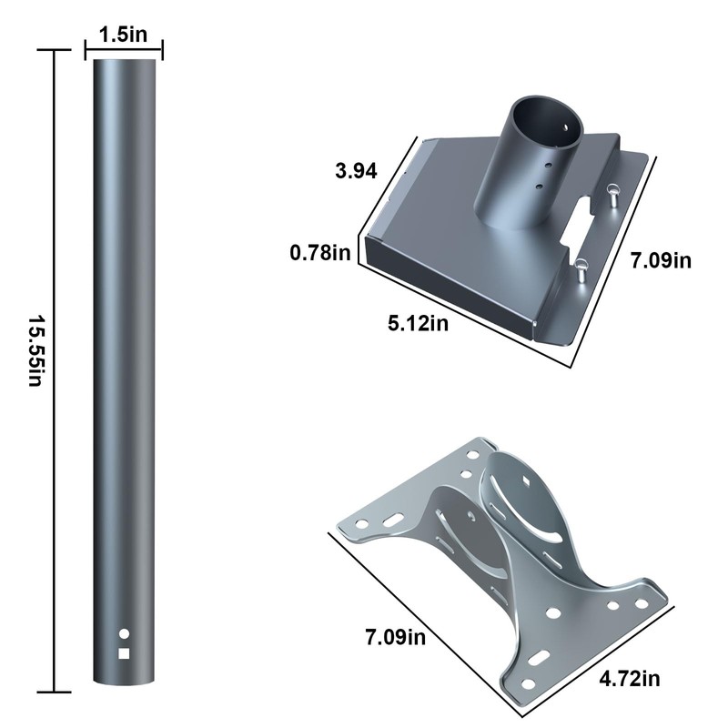 for Starlink Gen 3 Roof Mount, Aluminum Alloy Starlink Standard
