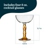 Libbey Tiki Coupe Cocktail Glasses, 8.5-ounce, Set of 4