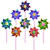 50 Pcs Plastic Rainbow Pinwheel,Windmill Party Pinwheels DIY Pinwheels Set