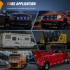 Nilight 8PCS Led Strobe Lights with Controller 12V 24V Sync