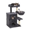 Keygarzone Multi-Level Cat Tree Tower for Large Cats with Scratching