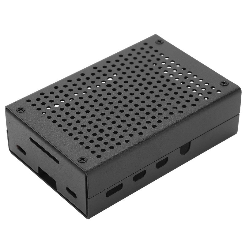 For Raspberry Pi 4B Aluminum Alloy Case MultiHoles Protective Cooling
