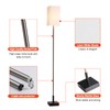 FIGDIFOR Floor Lamp, 3-Way Touch Control Dimmable Standing Lamp with