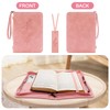 Pink Bible Cover Case for Women Girls,Large Bible Covers with