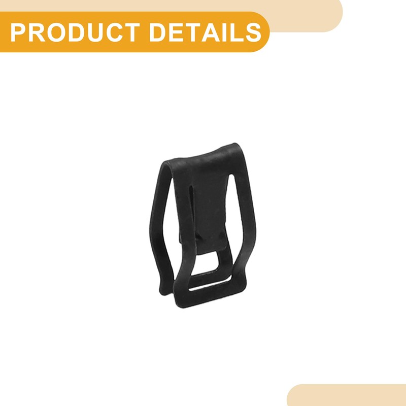 Partuto 10 Pcs Universal Dashboard Retainer - Metal Black