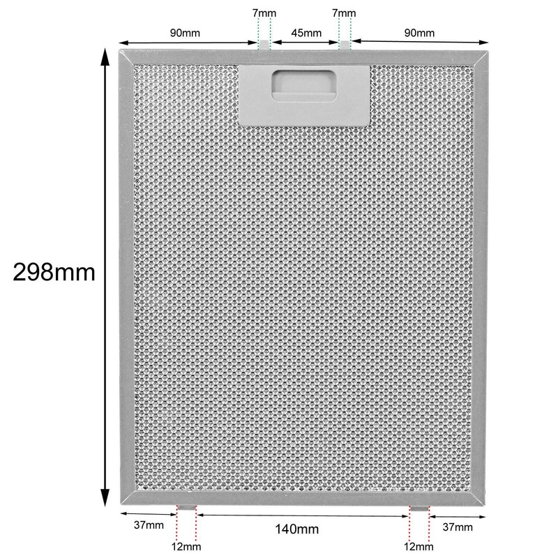 SPARES2GO Metal Mesh Filter for Candy Cooker Hood/Kitchen Extractor Fan