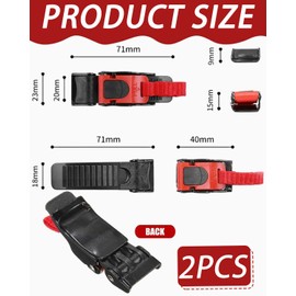 KGDUYC 2 x motorcycle helmet release buckles, universal helmet closure, buckle helmet, helmet buckle, to keep the helmet stable and fix the helmet chin strap when motorcycle or cycling