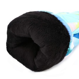 Yidomto - Guantes de esquí impermeables con visualización táctil, guantes de invierno cálidos para clima frío, guantes térmicos de snowboard - para hombres, mujeres, niños y niñas (negro gris-S)