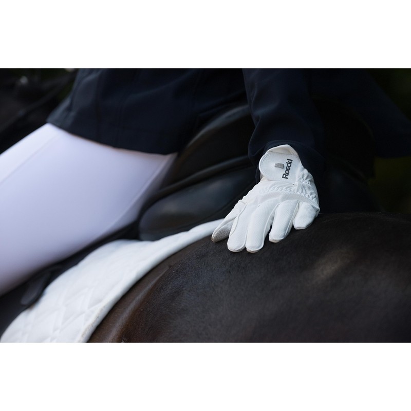 Roeckl Sports Riding Gloves Roeck-Grip Pro, Unisex Summer Gloves, Navy