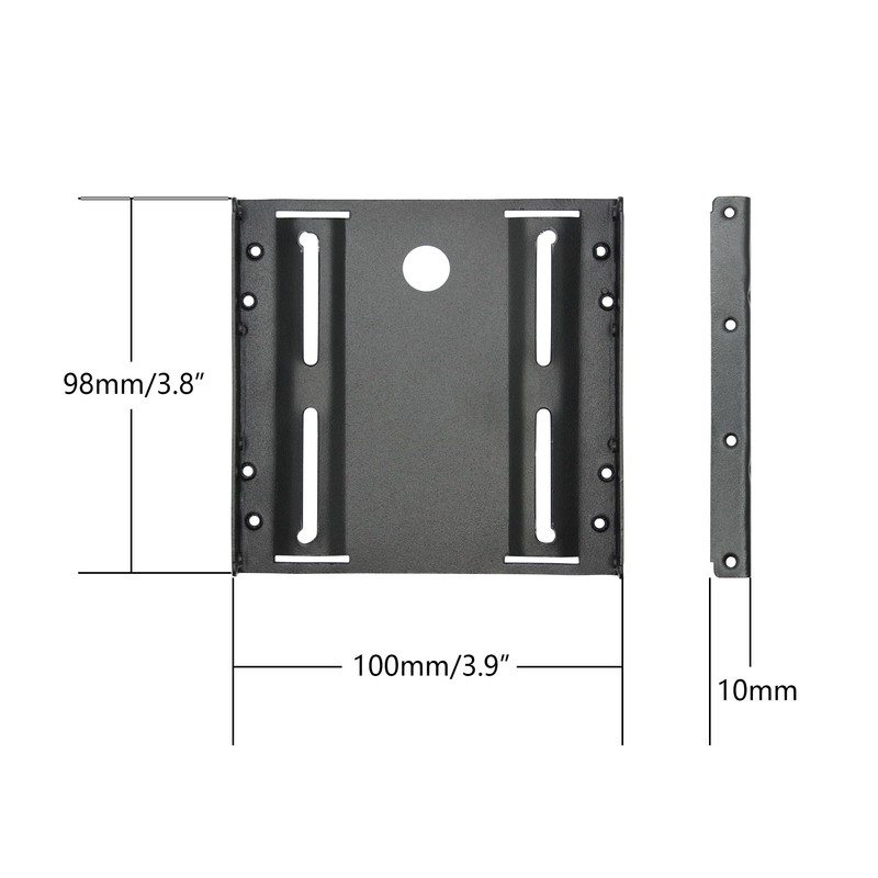 2pcs 2.5" to 3.5" Hard Drive Bracket - Metal SSD
