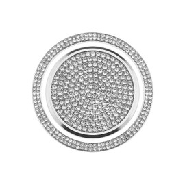 Be In Your Mind Set with 2Pcs Gear Shift Knob Sticker Compatible with Range Rover Evoque 2011-2017 Gear Shift Knob Cover Decoration Trim Sticker Silver