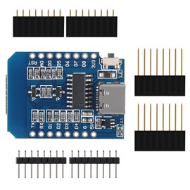 Pack of 6 Development Board Type-C USB NodeMcu Mini Wireless D1 Module for ESP8266 ESP-12F 4M Bytes WLAN WiFi Internet Development Board Compatible with Arduino Brand: AITRIP