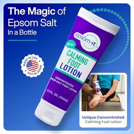 EPSOM-IT Loción Calmante Para Pies En Roll-On Y Loción Con Magnesio Para Dolores Musculares, Rigidez Y Calambres, Para Pies Y Piernas Doloridas (Paquete De 2)