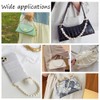 PH PandaHall 6pcs Pearl Chain Bag Handle Pearl Strap Short