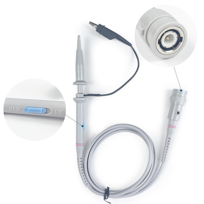 OWON Universal Oscilloscope Probe Kit, 100MHz Oscilloscope Clip Probes with