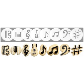 Music 8 Disk Set for Cookie Presses