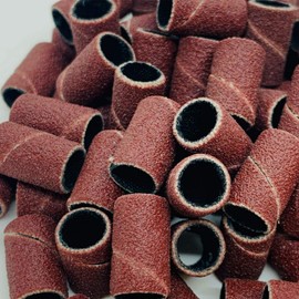 ELEBOX 100 PCS Professional Sanding Bands Nail Manicure #180 GRIT FILE SAND PIECE SET