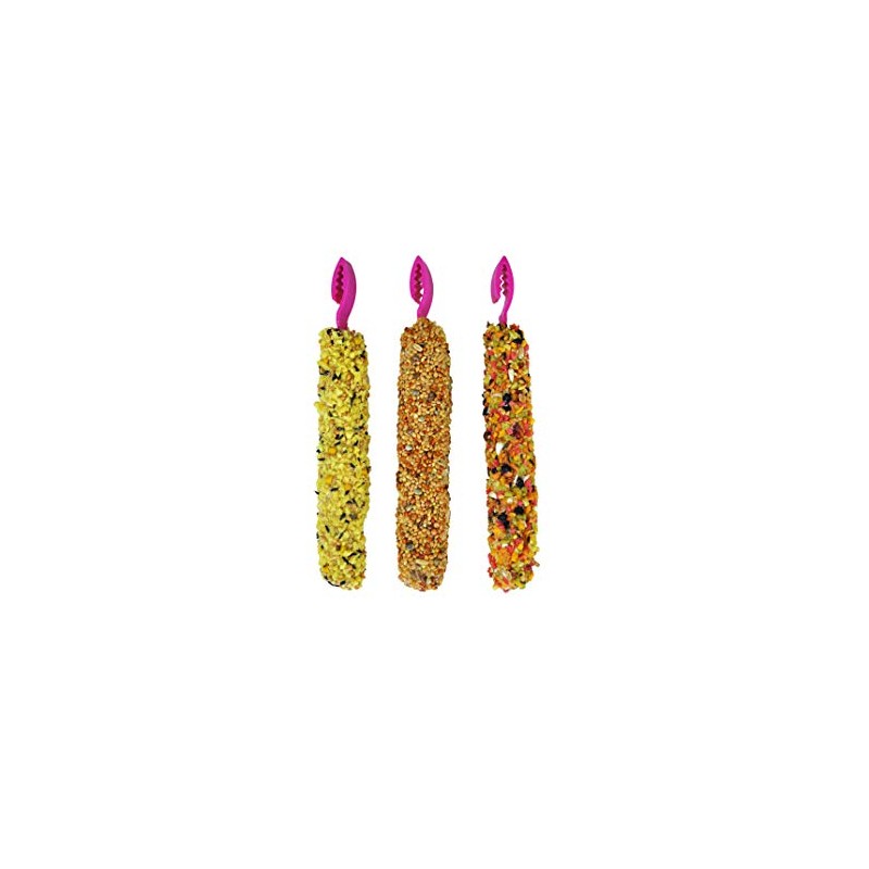 A&E Cage Co. SmaKers Treat Sticks for Parakeet- 3-in-1 Flavor