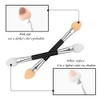 Eyeshadow Brush, 12 Pieces Pin Swan Neck, Sponge Eyeshadow Applicator,
