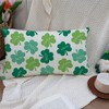 Ogiselestyle Lucky Clover St Patricks Day Throw Pillow Cover, 12