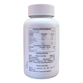 Suplemento En Cápsulas Veganas Indigo Life Herbales Nad X 400mg                                                                                       