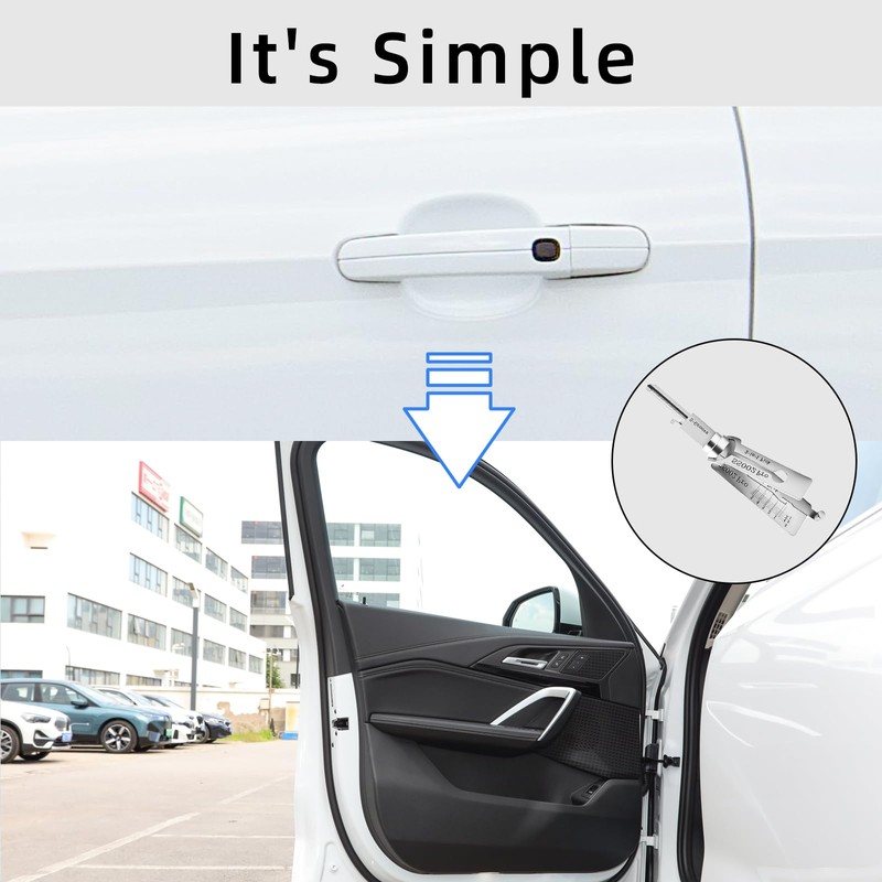 Key Decoder, Stainless Steel Key Decoder with Small Wrench and