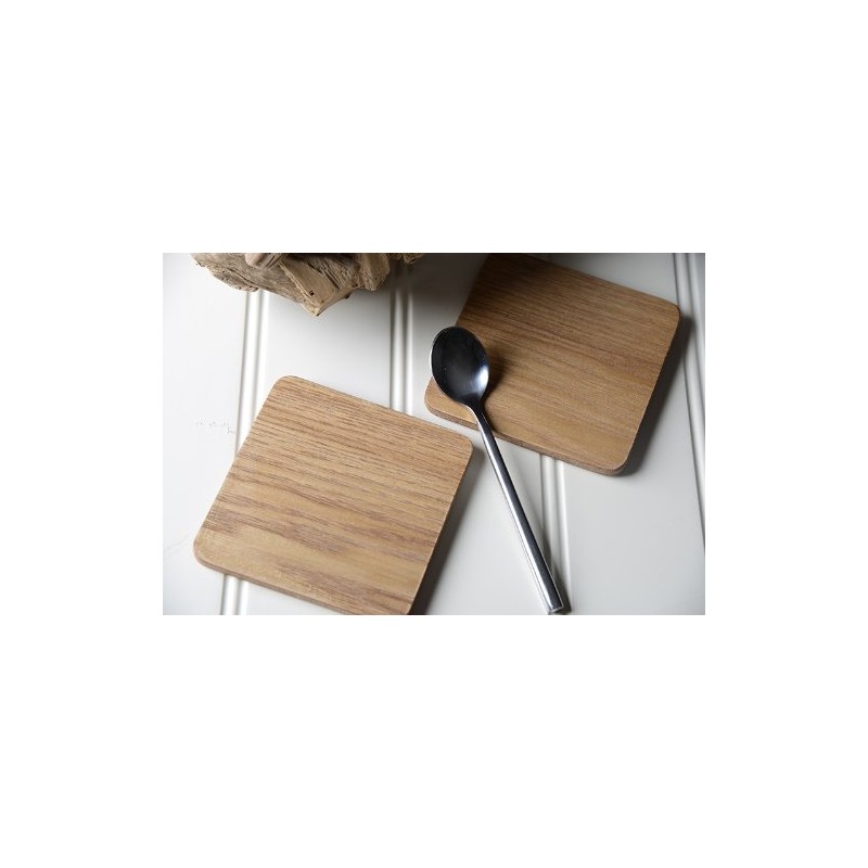 Creative Tops 5115973 Set of 4 Oak Veneer Coasters, 10.5