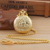 Whodoit LED Gold Locomotive Len's Quartz Men's Pocket Watch