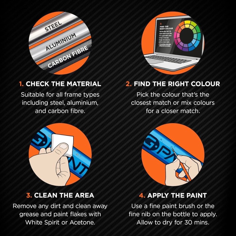 Nukeproof GPaint - Nukeproof Bike Touch-Up Paint - Black -