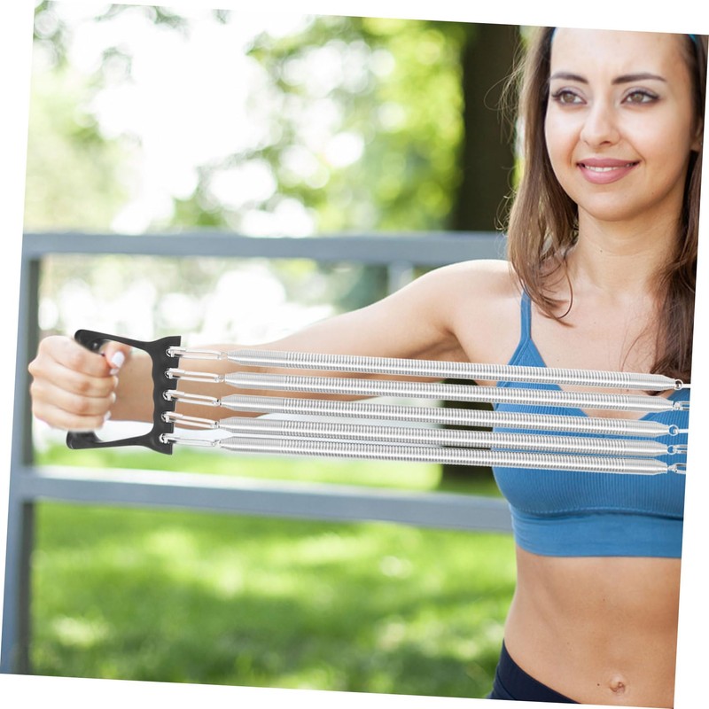 Sosoport Chest Exerciser Chest Workout Equipment Plastic Handle Spring Easy