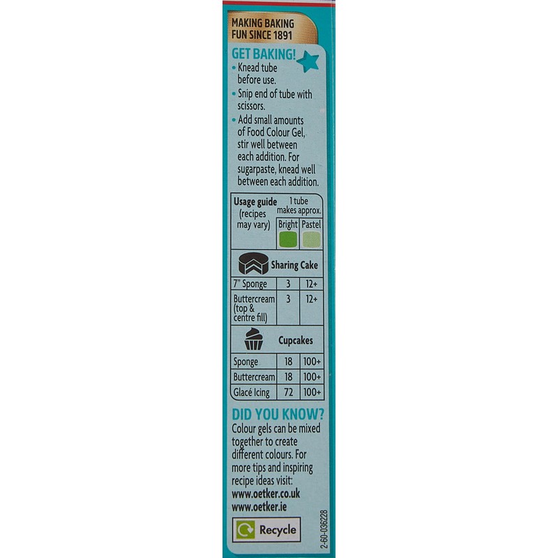 Dr. Oetker Green Food Colour Gel, 15ml