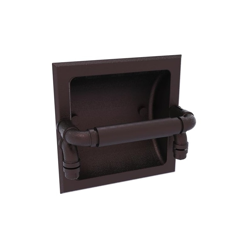 Allied Brass P-190-RTP-ABZ Pipeline Collection Recessed Toilet Paper Holder, Antique