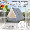 Hoopttay Small Winter Warm Bird Bed for Cage with Soft