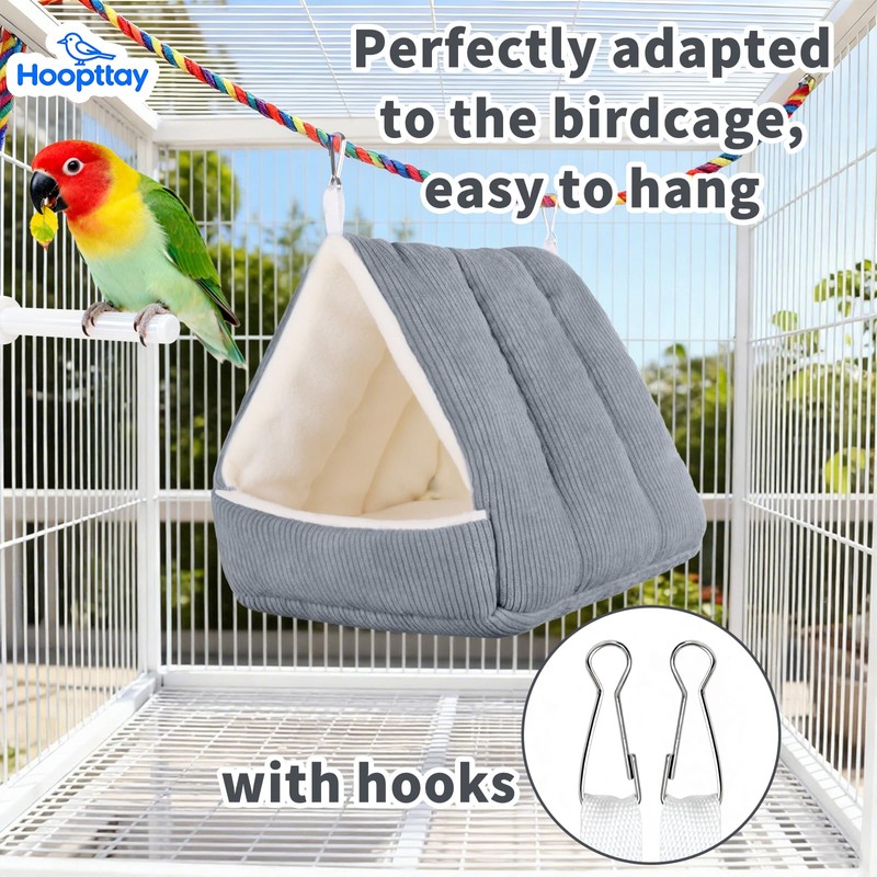 Hoopttay Small Winter Warm Bird Bed for Cage with Soft