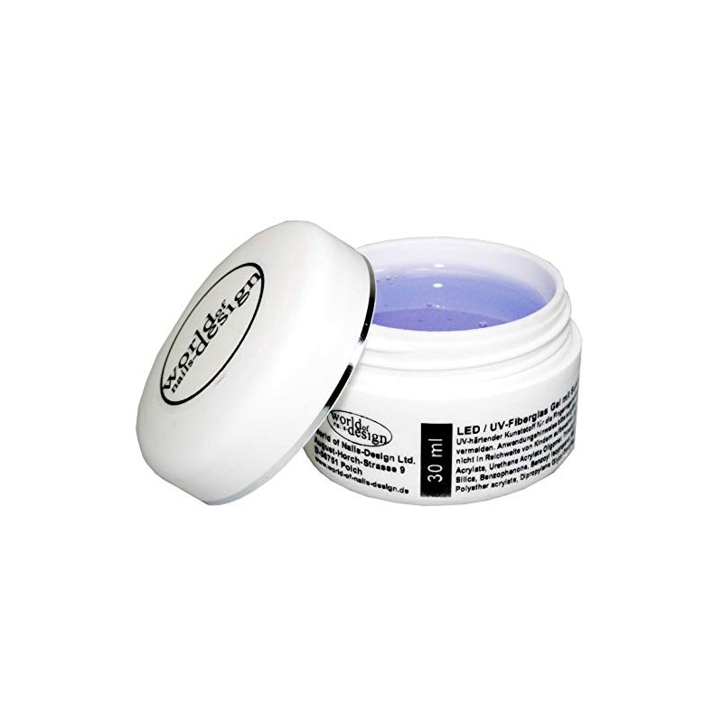 30 ml World of Nails-Design LED/UV-Fiberglas Gel klar dickviskose mit