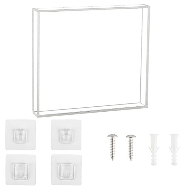 KACCDE CDs Rahmen Vitrine Acryl CDs Display Box Klar Wandhalterung