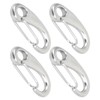 4pcs 100mm Heavy Duty Snap Rope Hook Stainless Steel Spring