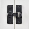 INIRET 4 Packs Black Enhanced Security Flip Latch Lock -