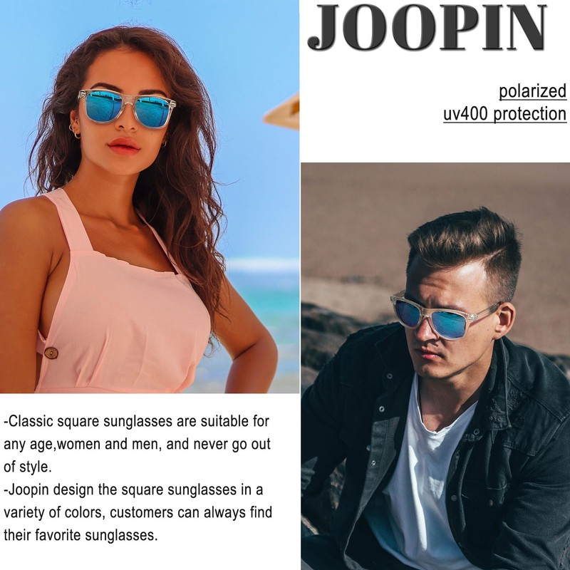 Joopin Trendy Square Sunglasses Sun Glasses Polarized UV Protection Shades