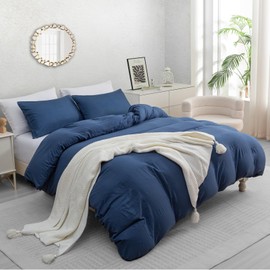 Pamposh Double Duvet Set - Pre-Washed Microfibre Bedding Set for Added Softness & Comfort - Lightweight Premium Quilt Cover Set for All Seasons With Zipper Closure