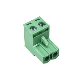 Willwewon 20pcs 2Pin 5.08mm Spacing Pluggable PCB Angle Screw Connector Plug Connector Socket Panel Installation DIY (20pcs 2p)
