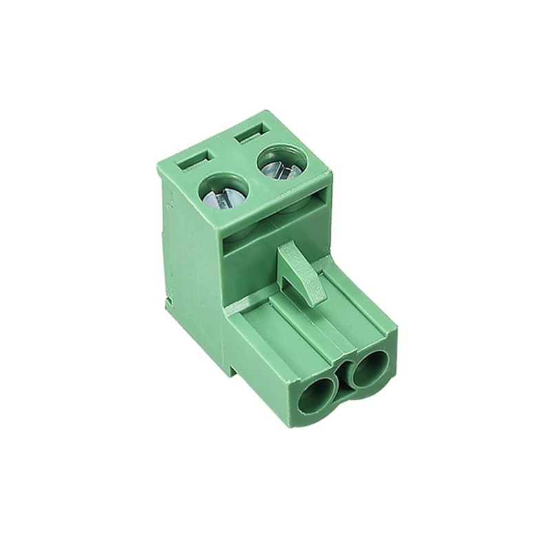 Willwewon 20pcs 2Pin 5.08mm Spacing Pluggable PCB Angle Screw Connector