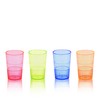 True Multicolor Plastic Party Shot Glasses, 1.5 Ounce Disposable Shot