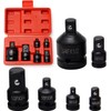 6 Piece Impact Socket Adapter and Reducer Set, 1/4" 3/8"