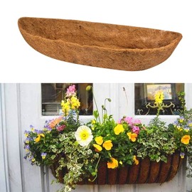 Ayybf 3-Packs Coco Liner,Wall Basket Planter Liner, Coco Liner Roll Hanging Basket Pad,Garden Plants Wall Planter Basket, Durable Coconut Husk for Planting. (24in)