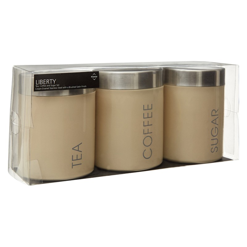 Premier Housewares 508546 Liberty Tea, Coffee and Sugar Canisters -