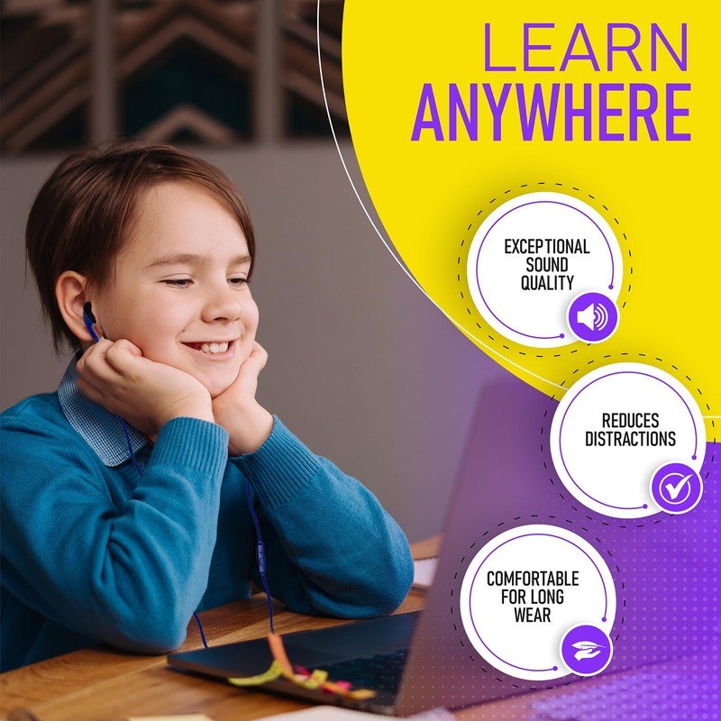 200 Pack Bulk Wired in-Ear Earphone Headphones with Microphone, Remote