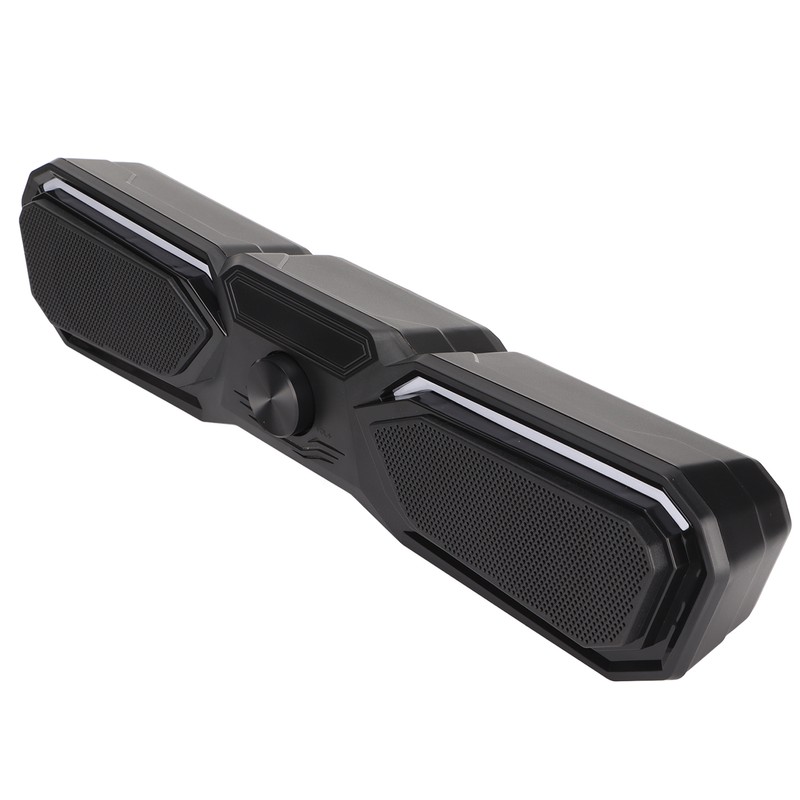 Desk Speaker USB Powered Stereo Small Computer Soundbar with Dynamic