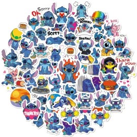 Lilo Y Stitch 50 Calcomanias Stickers Película Contra Agua
