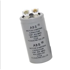 1× CD60400UF 250VAC Motor Anlaufkondensator 400MFD für Klimaanlagen im Kühlschrank, stabile Leistung bei geringer Verlustleistung mit hoher Effizienz.